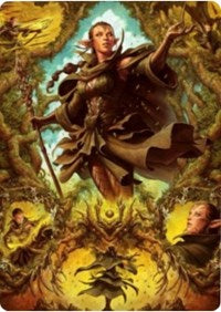 Nissa of Shadowed Boughs 2 Art Card [Zendikar Rising Art Series] | L.A. Mood Comics and Games