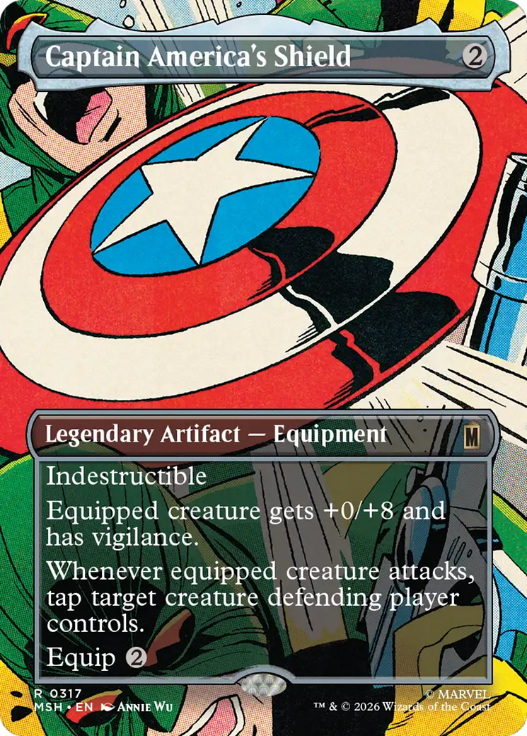 Captain America's Shield (Borderless) (0317) [Marvel Super Heroes] | L.A. Mood Comics and Games