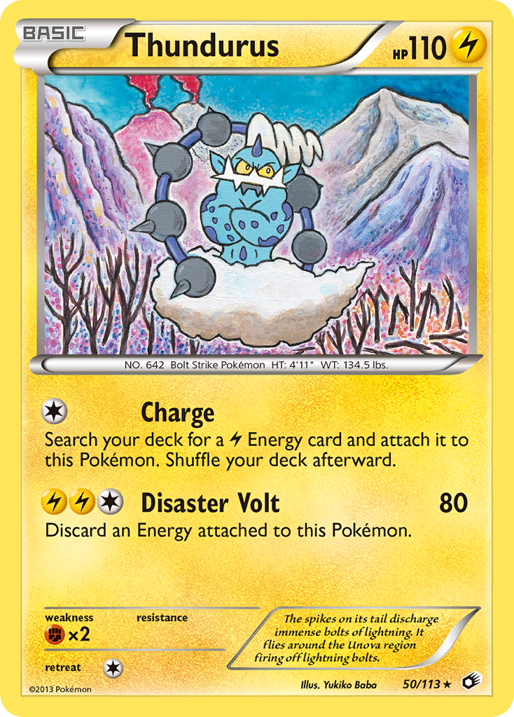 Thundurus (50/113) [Black & White: Legendary Treasures] | L.A. Mood Comics and Games