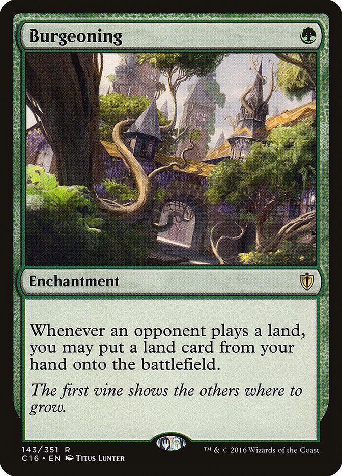 Burgeoning [Commander 2016] | L.A. Mood Comics and Games