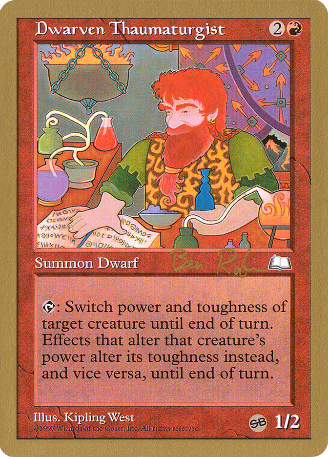 Dwarven Thaumaturgist (Ben Rubin) (SB) [World Championship Decks 1998] | L.A. Mood Comics and Games