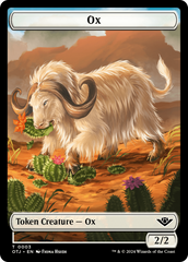 Ox // Plot Double-Sided Token [Outlaws of Thunder Junction Tokens] | L.A. Mood Comics and Games