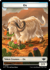 Mercenary // Ox Double-Sided Token [Outlaws of Thunder Junction Tokens] | L.A. Mood Comics and Games