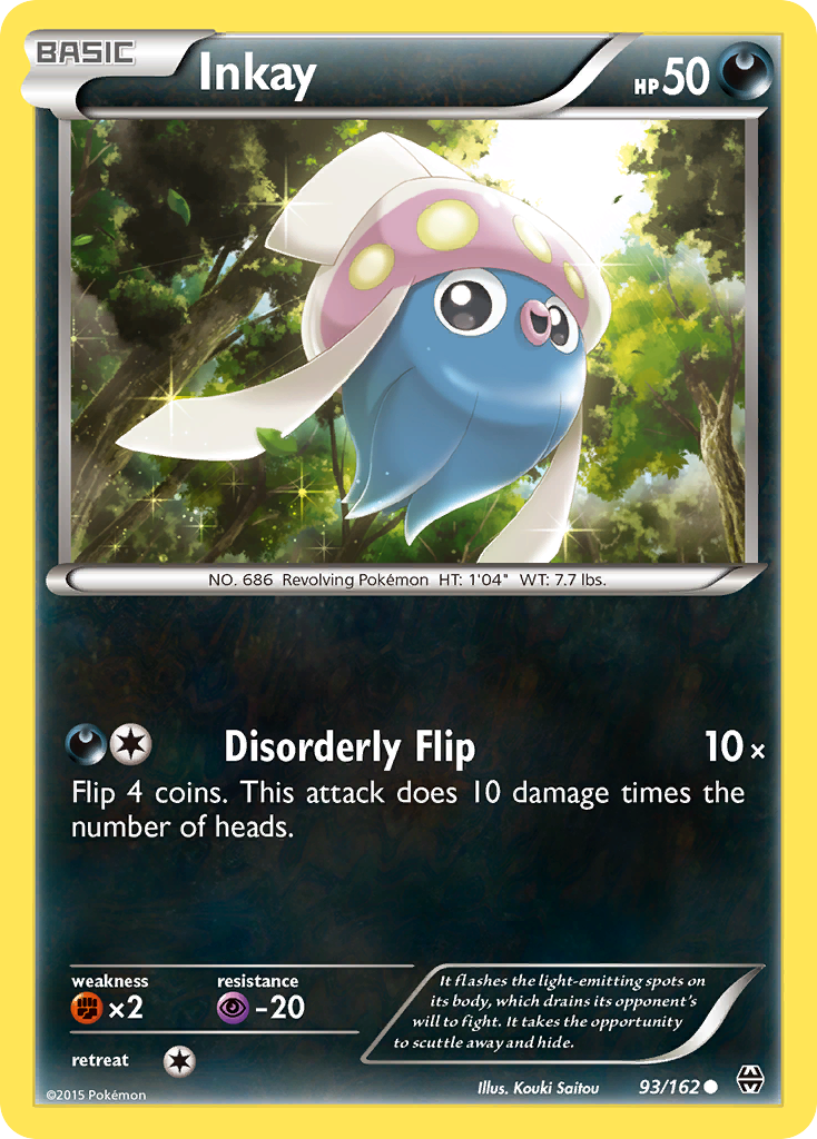 Inkay (93/162) [XY: BREAKthrough] | L.A. Mood Comics and Games