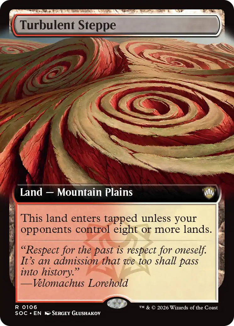Turbulent Steppe (Extended Art) [Secrets of Strixhaven Commander] | L.A. Mood Comics and Games