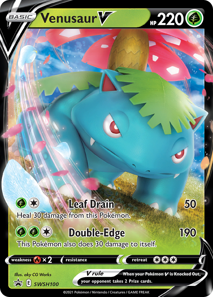Venusaur V (SWSH100) [Sword & Shield: Black Star Promos] | L.A. Mood Comics and Games