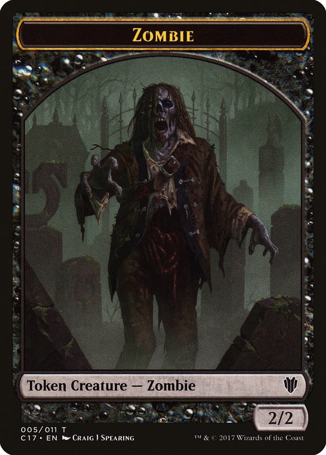 Zombie Token [Commander 2017 Tokens] | L.A. Mood Comics and Games