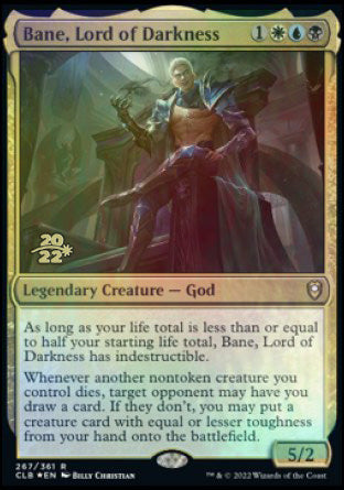 Bane, Lord of Darkness [Commander Legends: Battle for Baldur's Gate Prerelease Promos] | L.A. Mood Comics and Games