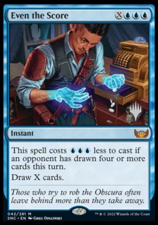 Even the Score (Promo Pack) [Streets of New Capenna Promos] | L.A. Mood Comics and Games