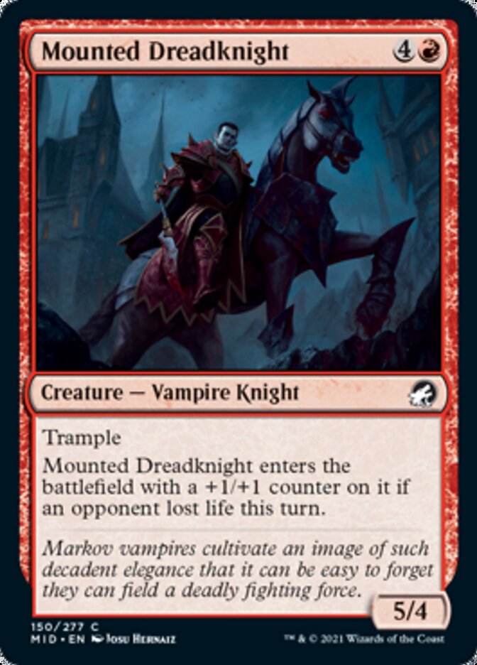 Mounted Dreadknight [Innistrad: Midnight Hunt] | L.A. Mood Comics and Games