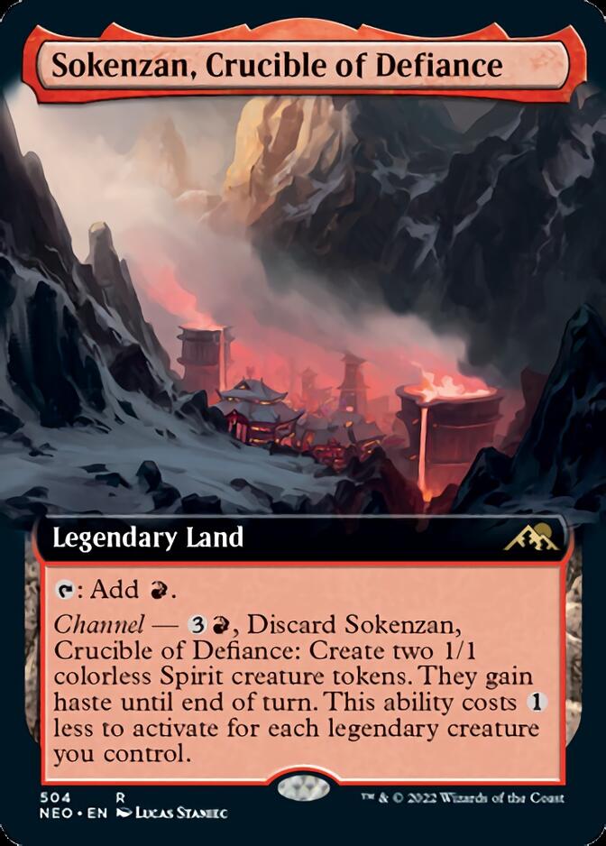Sokenzan, Crucible of Defiance (Extended Art) [Kamigawa: Neon Dynasty] | L.A. Mood Comics and Games