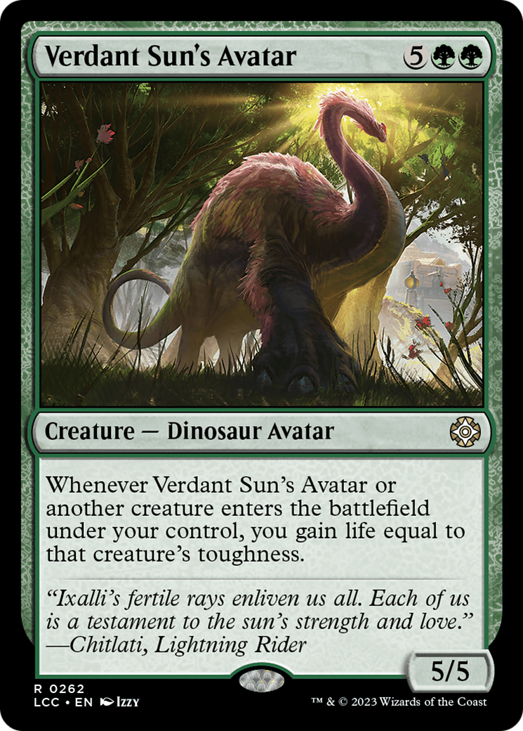 Verdant Sun's Avatar [The Lost Caverns of Ixalan Commander] | L.A. Mood Comics and Games