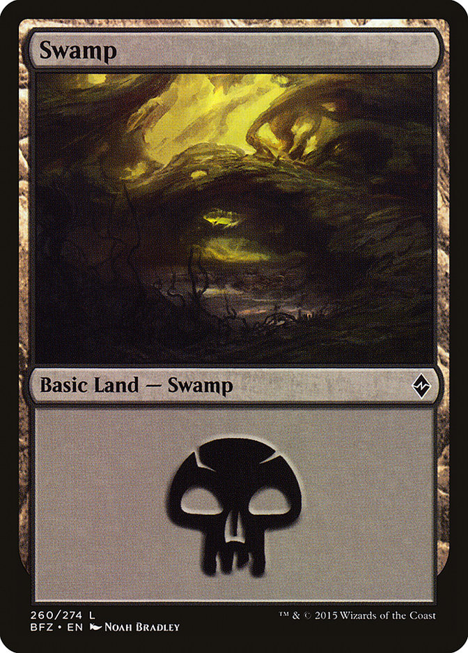Swamp (260) [Battle for Zendikar] | L.A. Mood Comics and Games