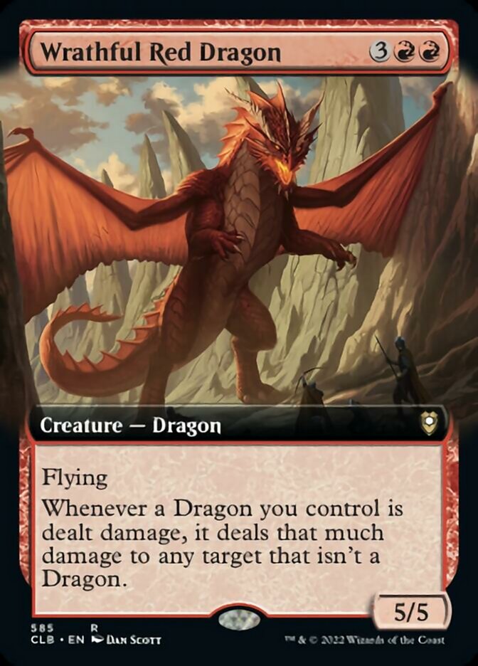 Wrathful Red Dragon (Extended Art) [Commander Legends: Battle for Baldur's Gate] | L.A. Mood Comics and Games