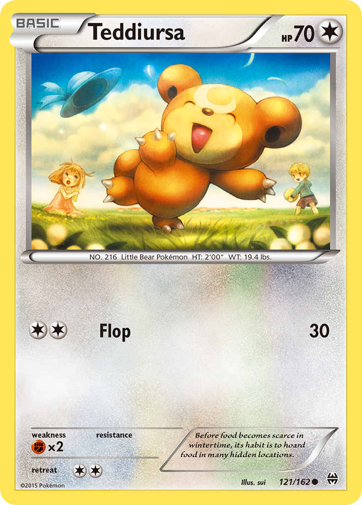 Teddiursa (121/162) [XY: BREAKthrough] | L.A. Mood Comics and Games