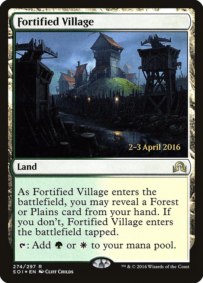 Fortified Village [Shadows over Innistrad Prerelease Promos] | L.A. Mood Comics and Games