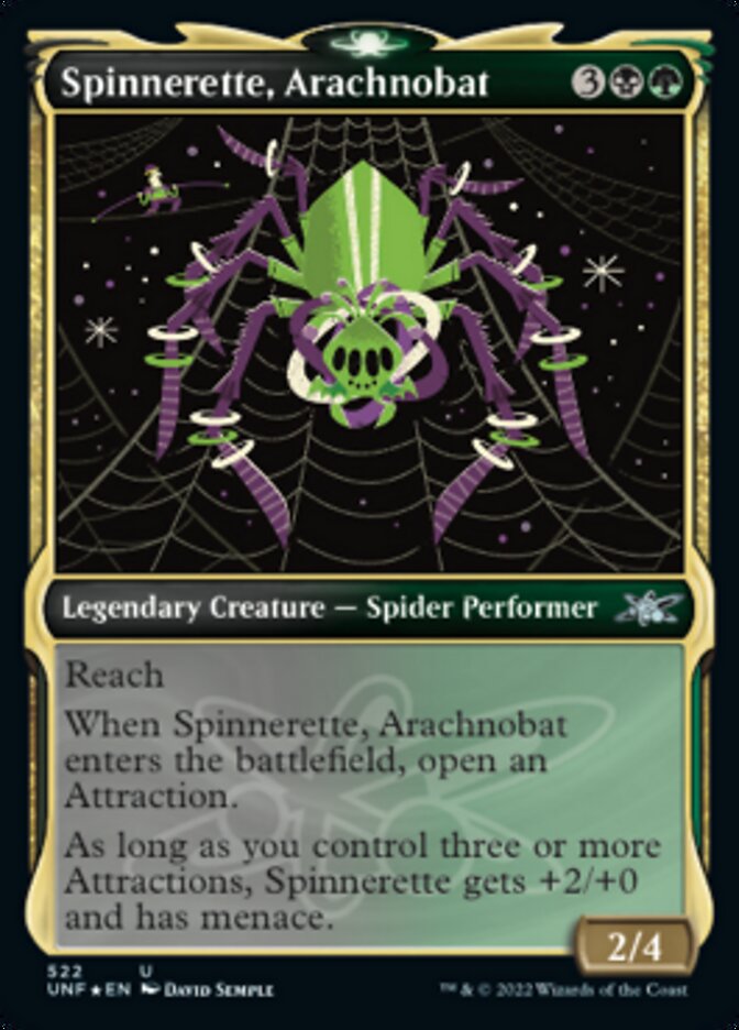 Spinnerette, Arachnobat (Showcase) (Galaxy Foil) [Unfinity] | L.A. Mood Comics and Games