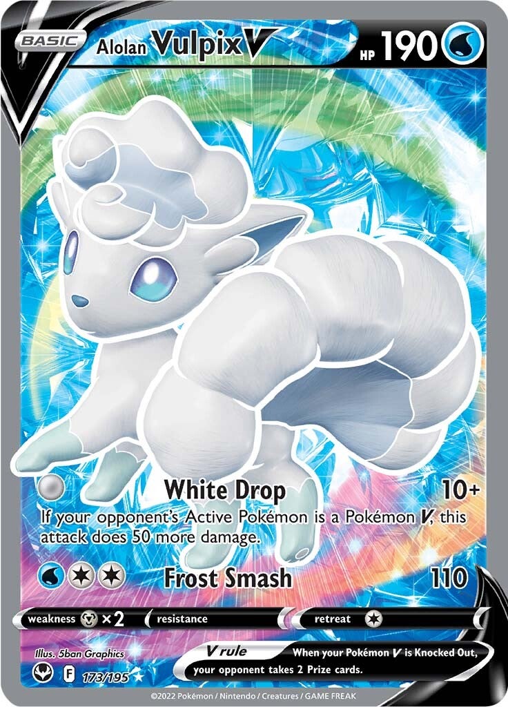Alolan Vulpix V (173/195) [Sword & Shield: Silver Tempest] | L.A. Mood Comics and Games