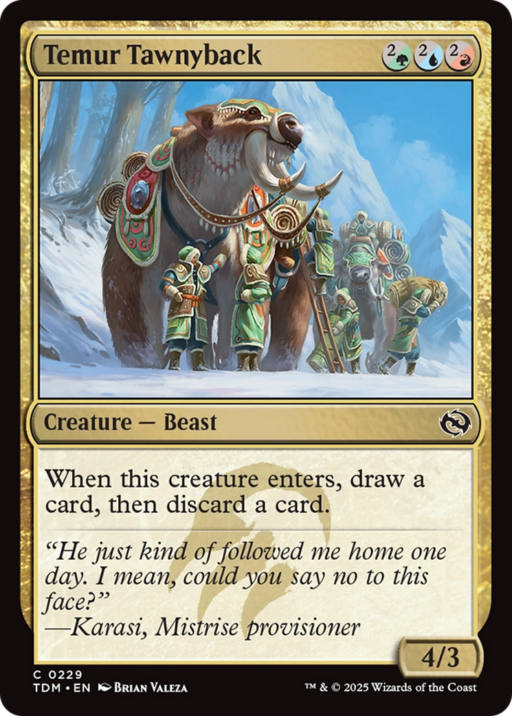 Temur Tawnyback [Tarkir: Dragonstorm] | L.A. Mood Comics and Games