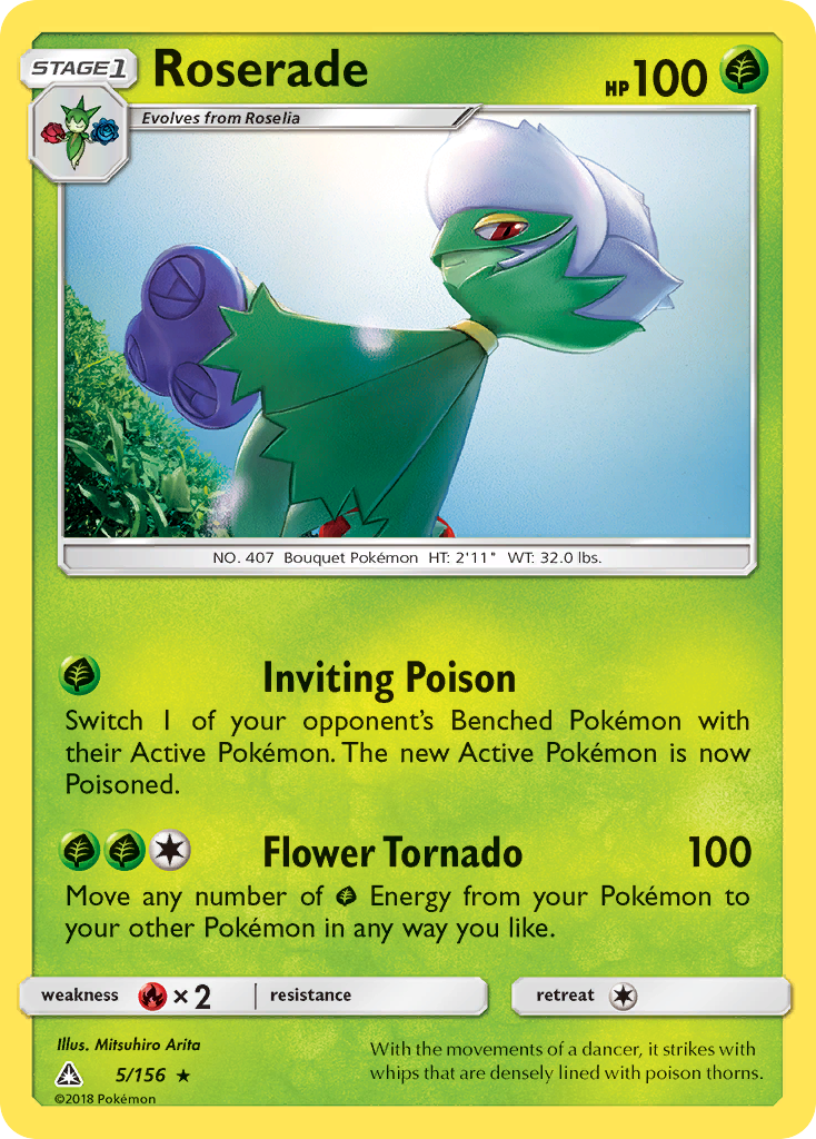 Roserade (5/156) [Sun & Moon: Ultra Prism] | L.A. Mood Comics and Games
