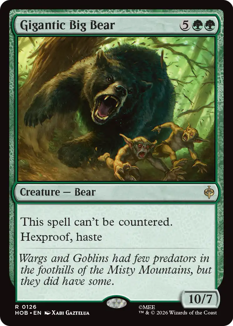 Gigantic Big Bear [The Hobbit] | L.A. Mood Comics and Games