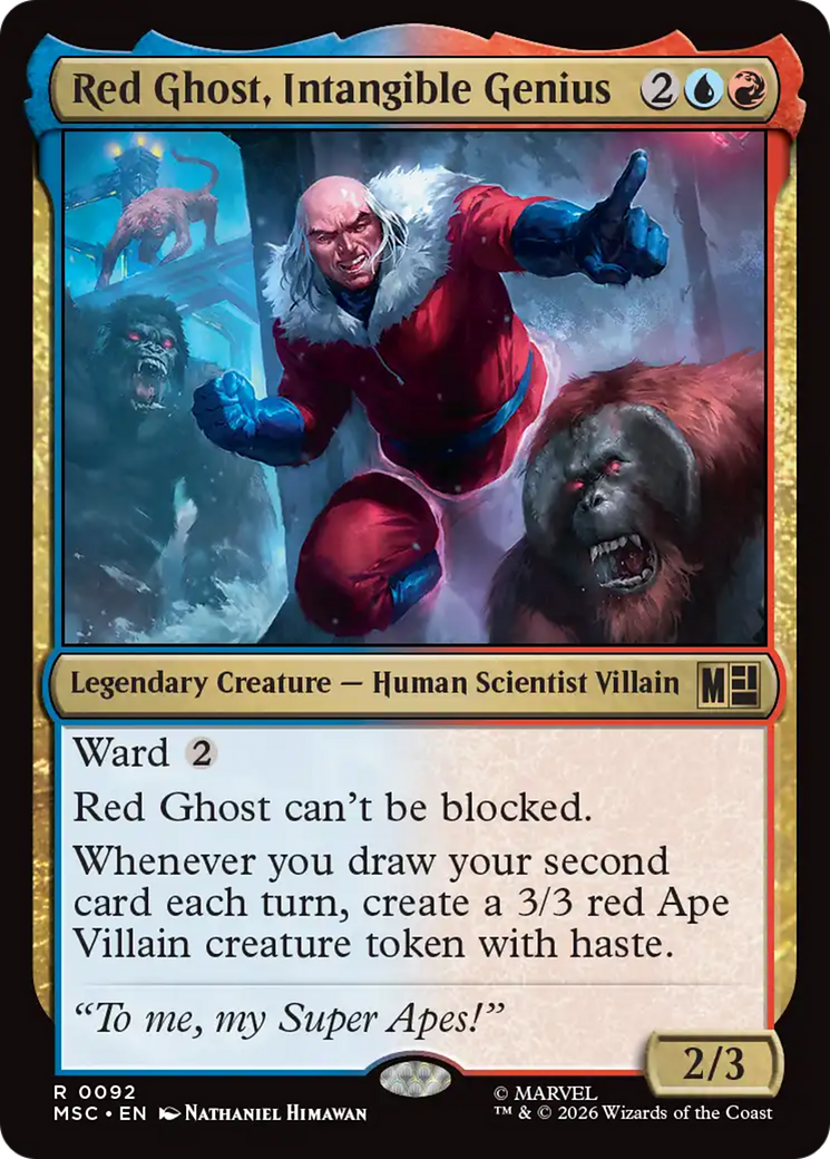 Red Ghost, Intangible Genius (Surge Foil) [Marvel Super Heroes Commander] | L.A. Mood Comics and Games