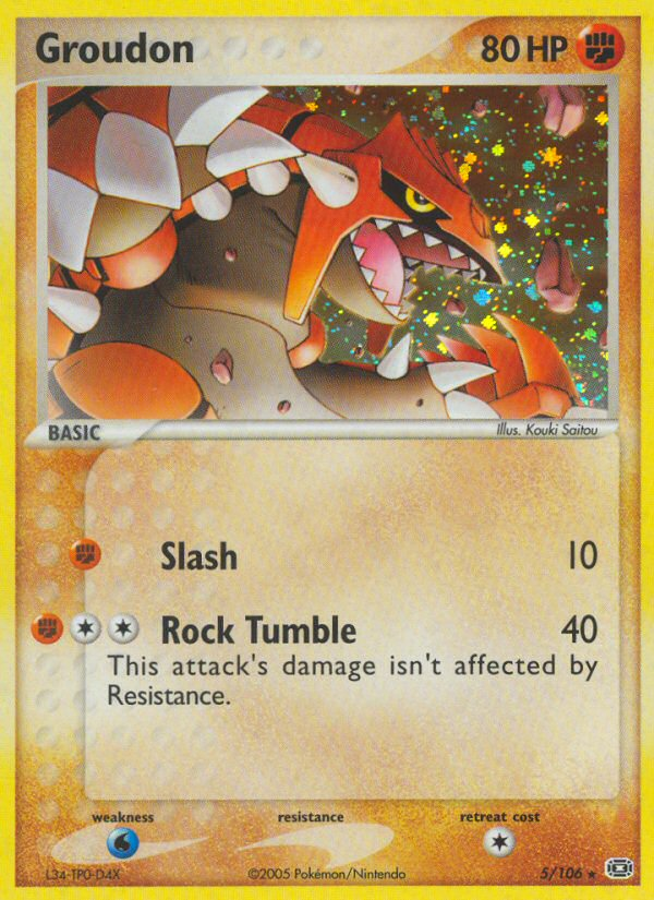 Groudon (5/106) [EX: Emerald] | L.A. Mood Comics and Games