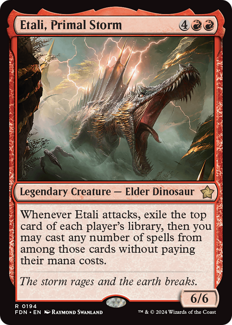 Etali, Primal Storm (Borderless) (Mana Foil) [Foundations] | L.A. Mood Comics and Games