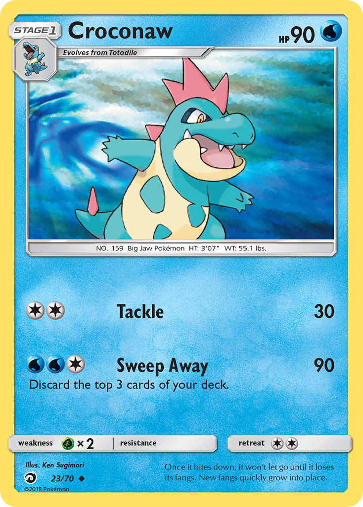 Croconaw (23/70) [Sun & Moon: Dragon Majesty] | L.A. Mood Comics and Games