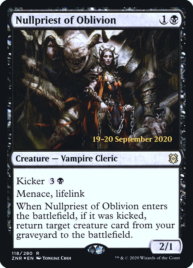 Nullpriest of Oblivion [Zendikar Rising Prerelease Promos] | L.A. Mood Comics and Games