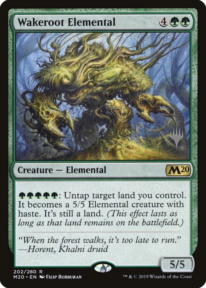 Wakeroot Elemental (Promo Pack) [Core Set 2020 Promos] | L.A. Mood Comics and Games