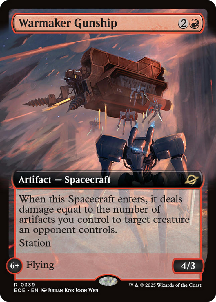 Warmaker Gunship (Extended Art) [Edge of Eternities] | L.A. Mood Comics and Games