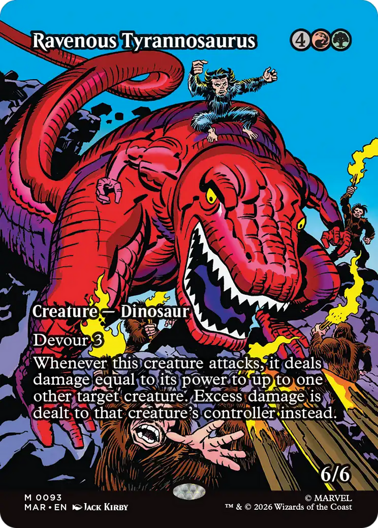 Ravenous Tyrannosaurus (Borderless) [Marvel Universe: Eternal-Legal] | L.A. Mood Comics and Games