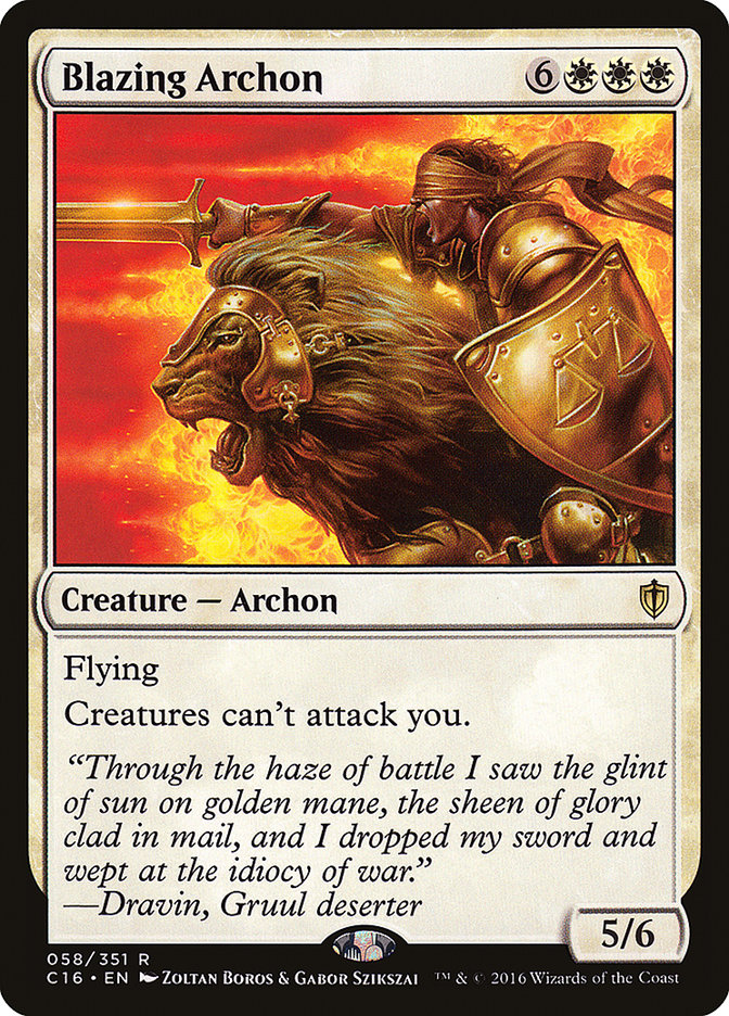 Blazing Archon [Commander 2016] | L.A. Mood Comics and Games