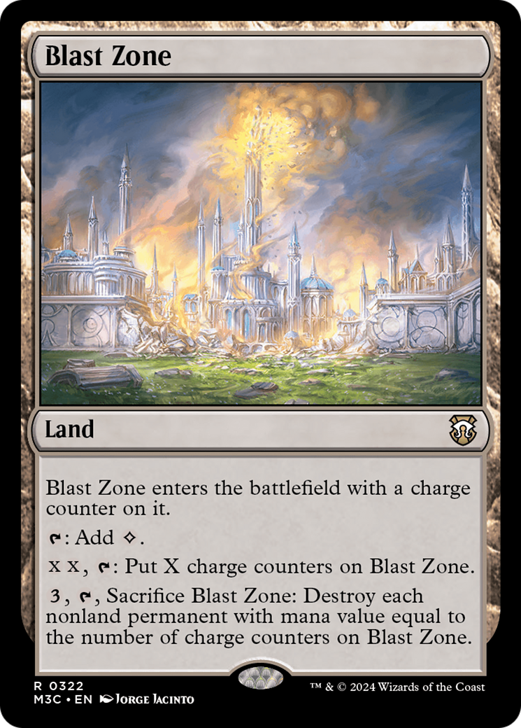 Blast Zone (Ripple Foil) [Modern Horizons 3 Commander] | L.A. Mood Comics and Games