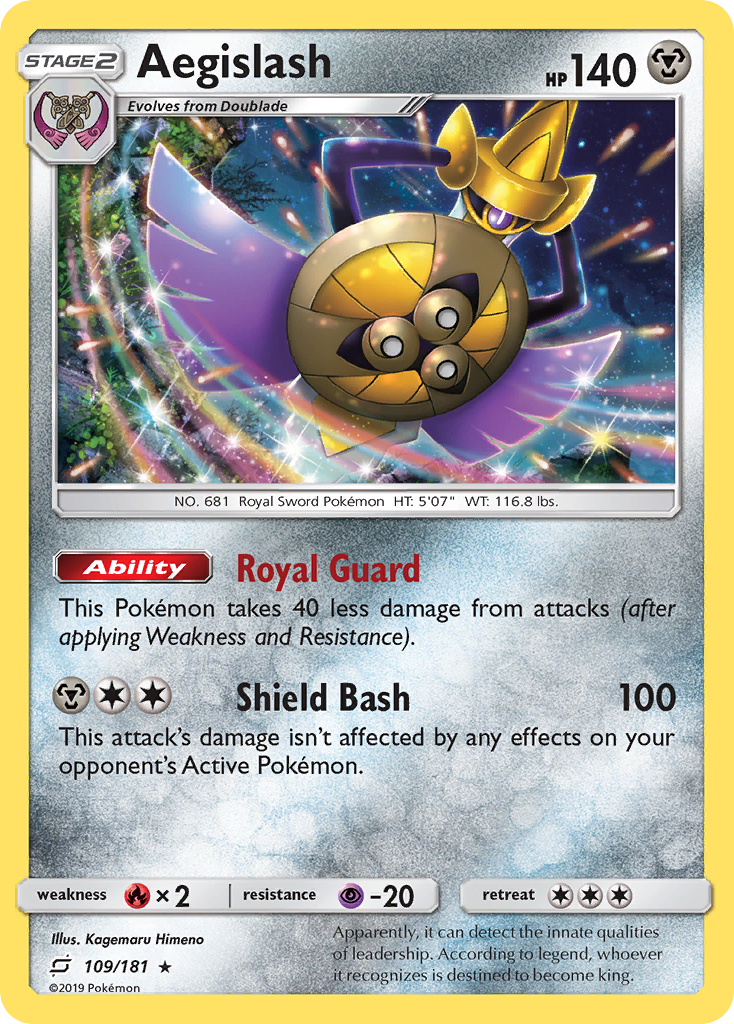 Aegislash (109/181) [Sun & Moon: Team Up] | L.A. Mood Comics and Games