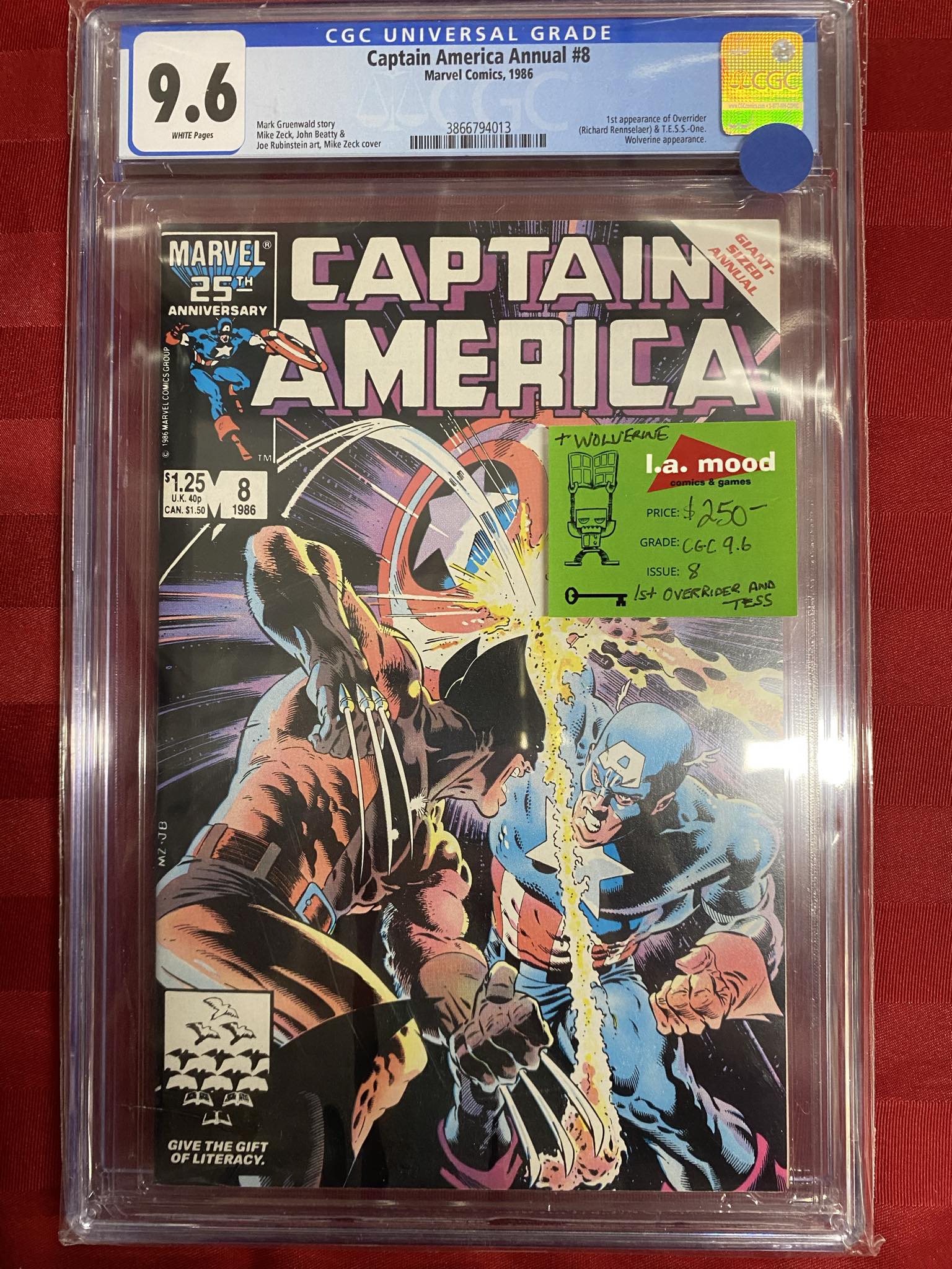 Captain America Annual #8 CGC 9.6 | L.A. Mood Comics and Games