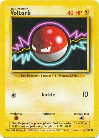 Voltorb (67/102) [Base Set Unlimited] | L.A. Mood Comics and Games