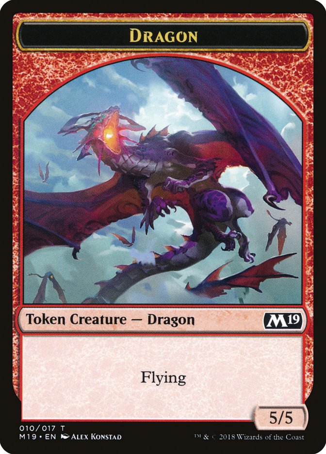 Dragon Token (010/017) [Core Set 2019 Tokens] | L.A. Mood Comics and Games