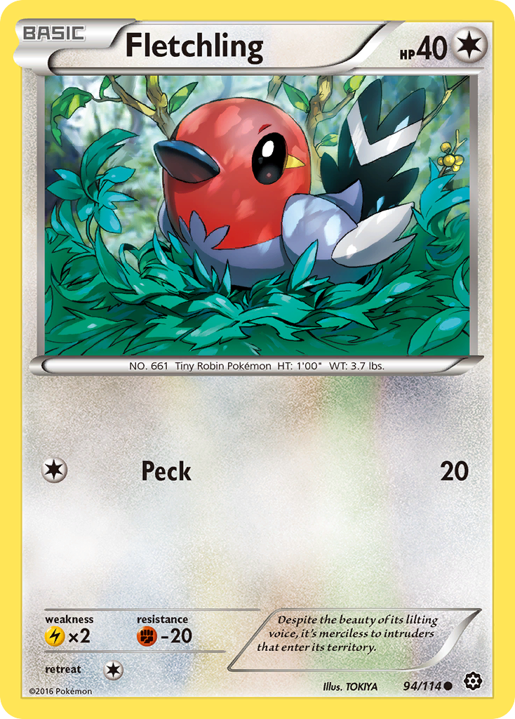 Fletchling (94/114) [XY: Steam Siege] | L.A. Mood Comics and Games