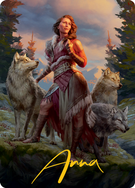 Arlinn, the Pack's Hope 1 Art Card (Gold-Stamped Signature) [Innistrad: Midnight Hunt Art Series] | L.A. Mood Comics and Games