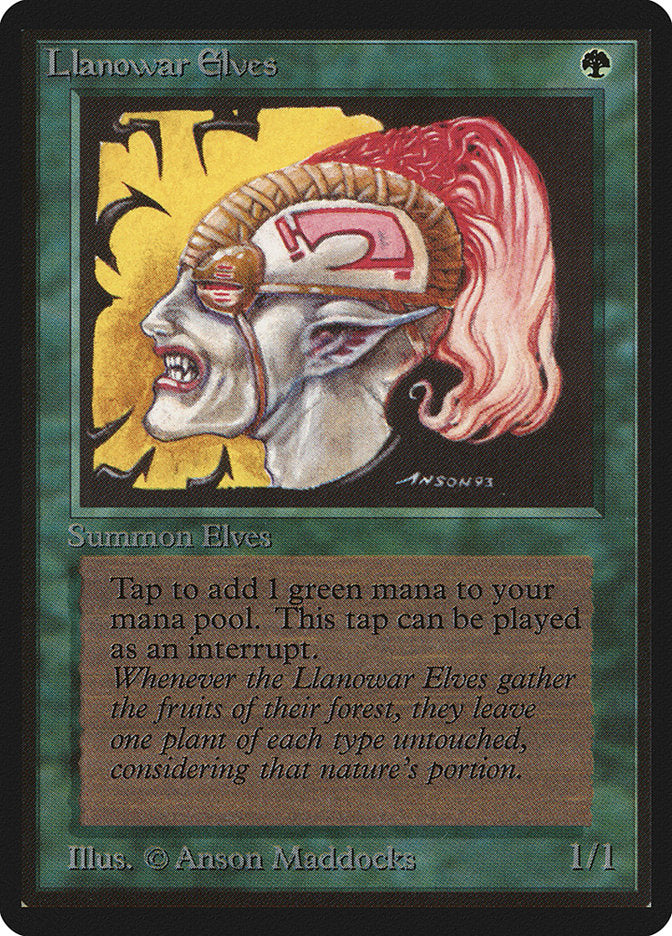 Llanowar Elves [Beta Edition] | L.A. Mood Comics and Games