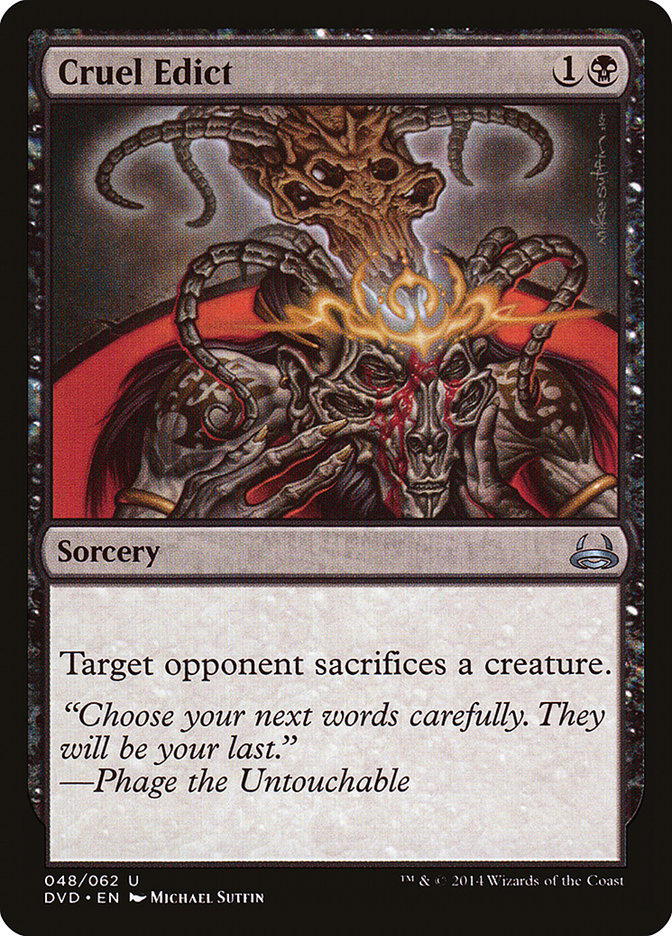 Cruel Edict (Divine vs. Demonic) [Duel Decks Anthology] | L.A. Mood Comics and Games