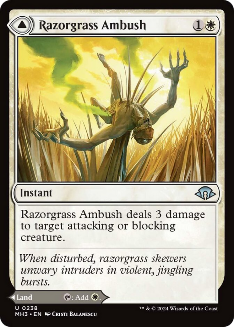 Razorgrass Ambush // Razorgrass Field [Modern Horizons 3] | L.A. Mood Comics and Games