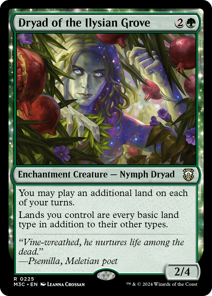 Dryad of the Ilysian Grove (Ripple Foil) [Modern Horizons 3 Commander] | L.A. Mood Comics and Games