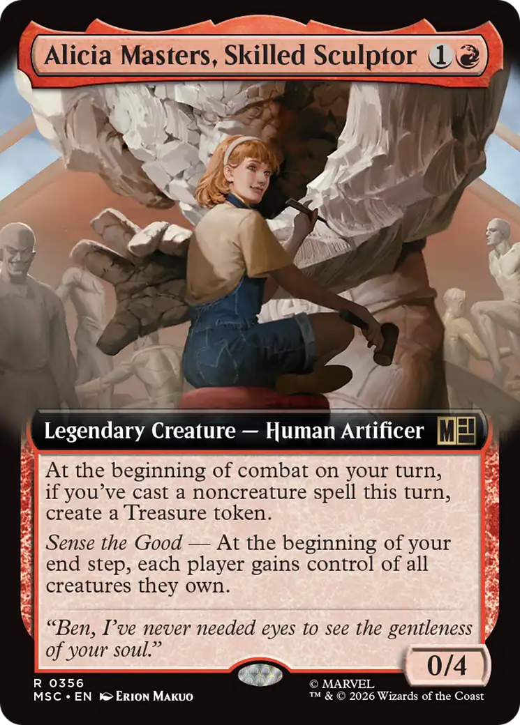 Alicia Masters, Skilled Sculptor (Extended Art) [Marvel Super Heroes Commander] | L.A. Mood Comics and Games