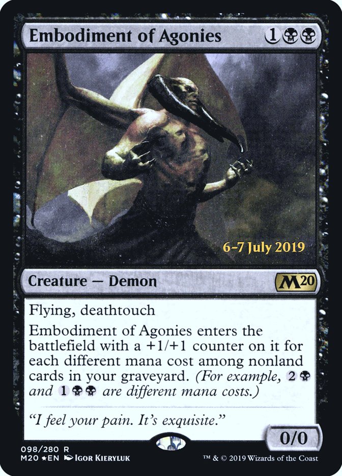 Embodiment of Agonies [Core Set 2020 Prerelease Promos] | L.A. Mood Comics and Games