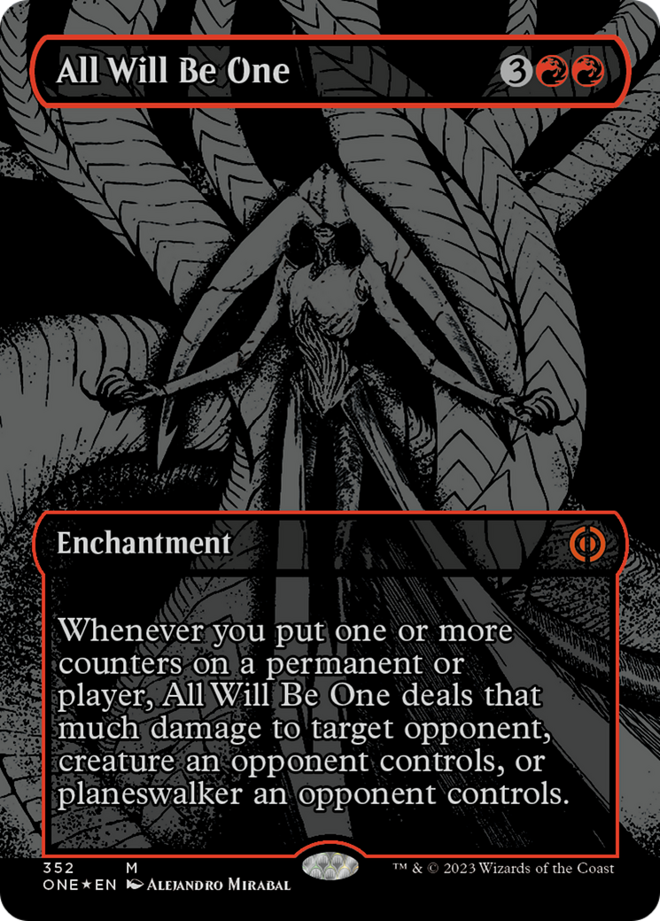 All Will Be One (Oil Slick Raised Foil) [Phyrexia: All Will Be One] | L.A. Mood Comics and Games