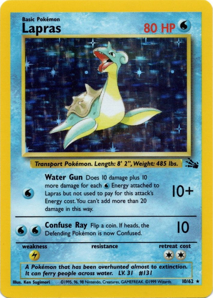Lapras (10/62) [Fossil Unlimited] | L.A. Mood Comics and Games