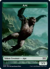 Ape // Golem Double-Sided Token [Double Masters Tokens] | L.A. Mood Comics and Games